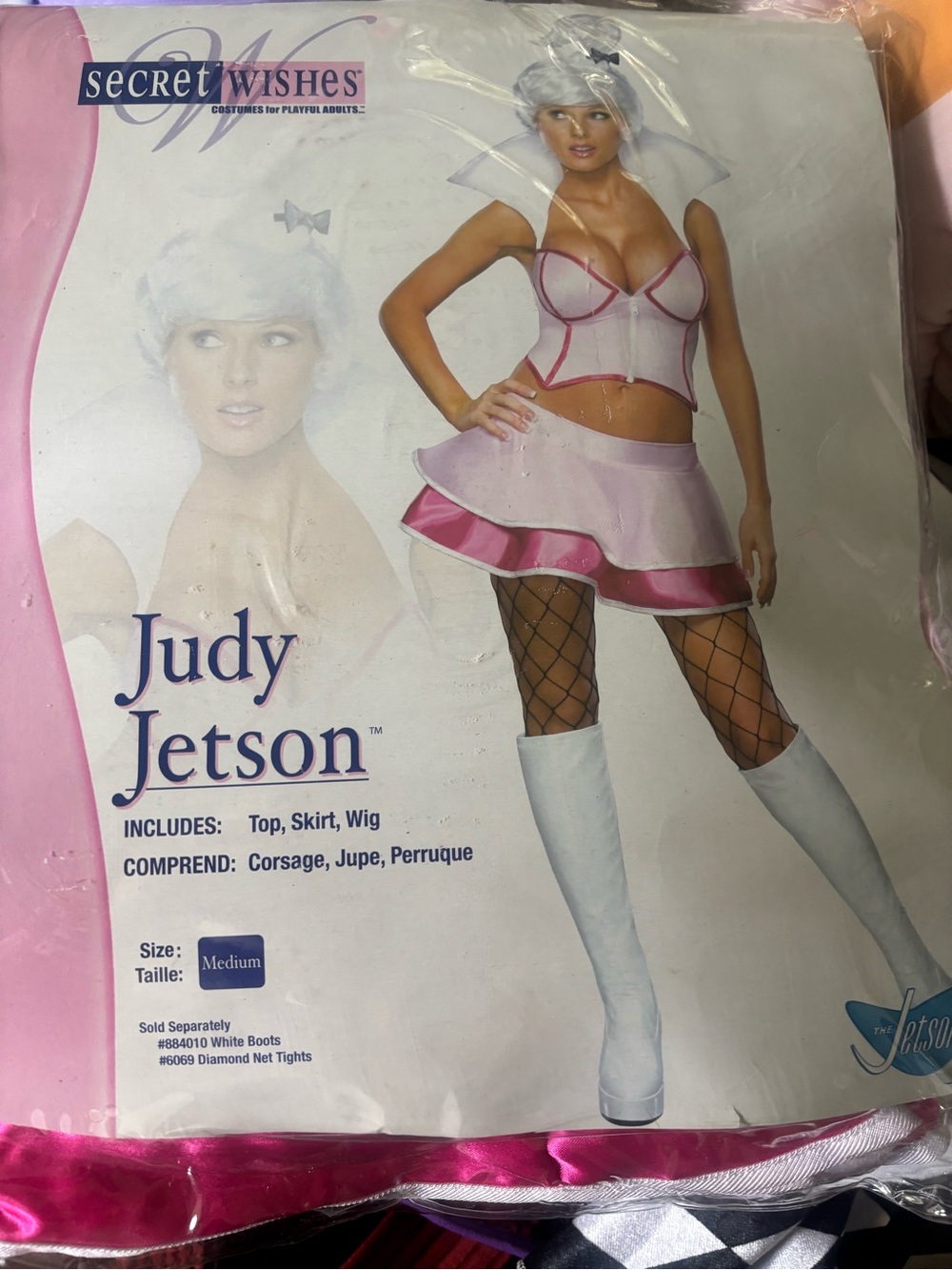 Rubie's Judy Jetson Pink and White Bandeau Costume Top & Skirt